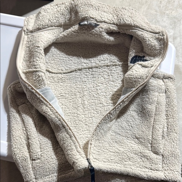 The North Face Kids Sherpa Fleece Jacket - Cream - Picture 5 of 7